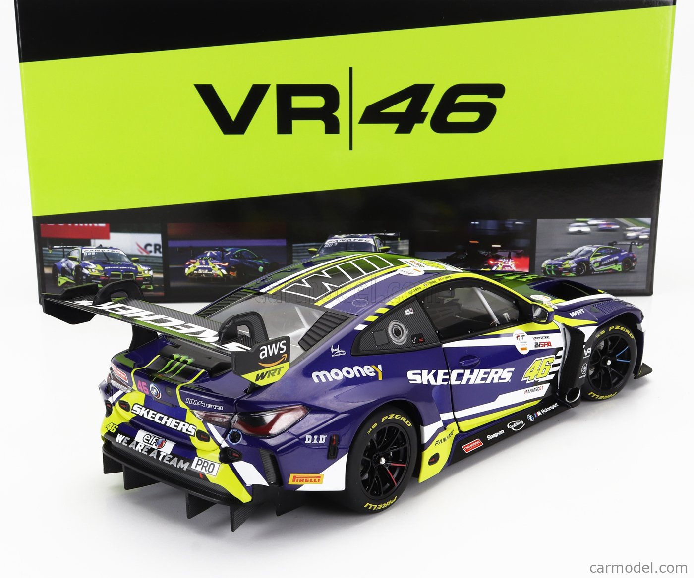 Miniature BMW M4 GT3 #46 Minichamps – 1:18 – Rossi Aux 24h Spa 2023