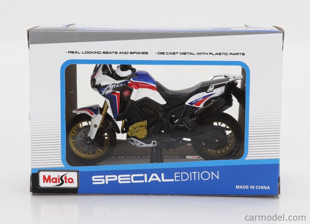 Modellino Moto Honda African Twin Maisto Scala 1:18 - Da Collezione, Colore Rosso, Dettagliati - Foto 12