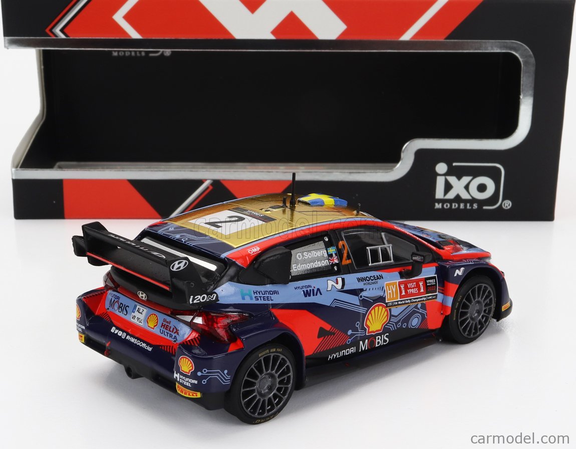 Achetez RAM837 - Ixo 1:43 IXO Hyundai I20 Coupe Wrc Mobis #2 Rally Montecarlo 2022 O.Solberg E.Edmondson 2 Tone Blue Red RAM837 ( - Voitures de rallye miniatures