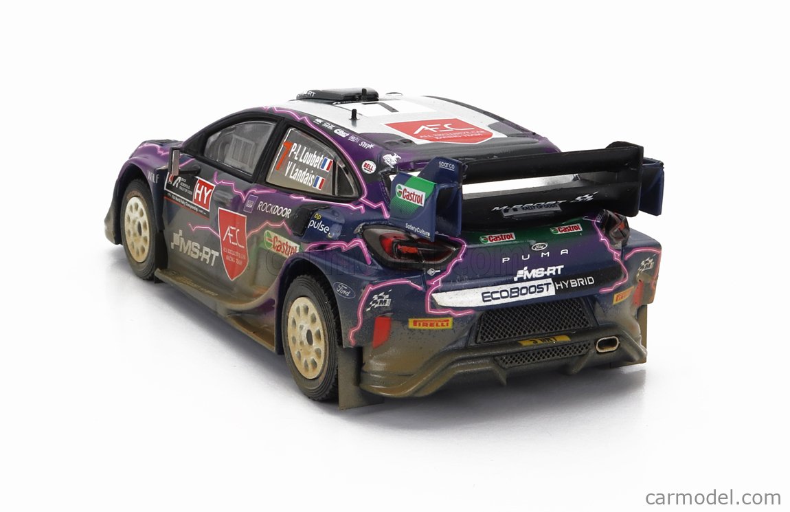 Modellino Auto Ixo Model 1/43 Ford Puma WRC Rally Acropolis 2022 #7 Loubet  - Landais