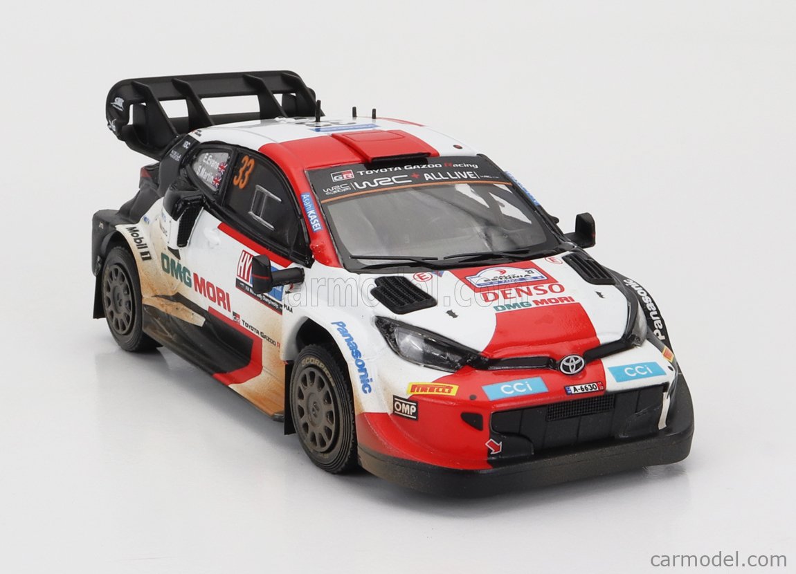 Voiture Rallye IXOMODELS Toyota GR Yaris N°33 Estland 2022 - 1/43, Métal Et Plastique