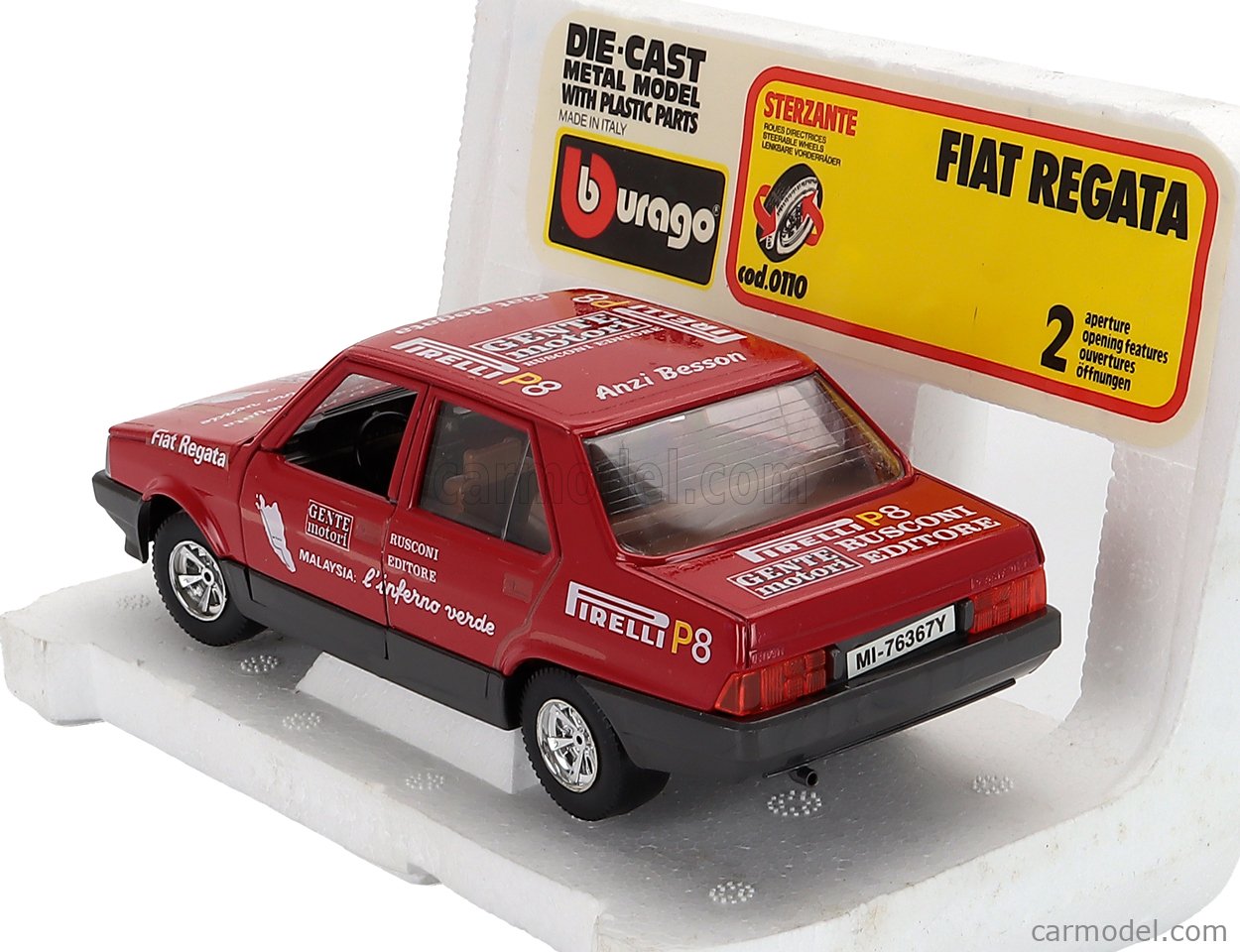 Véhicules miniatures rouges Polistil 1:25