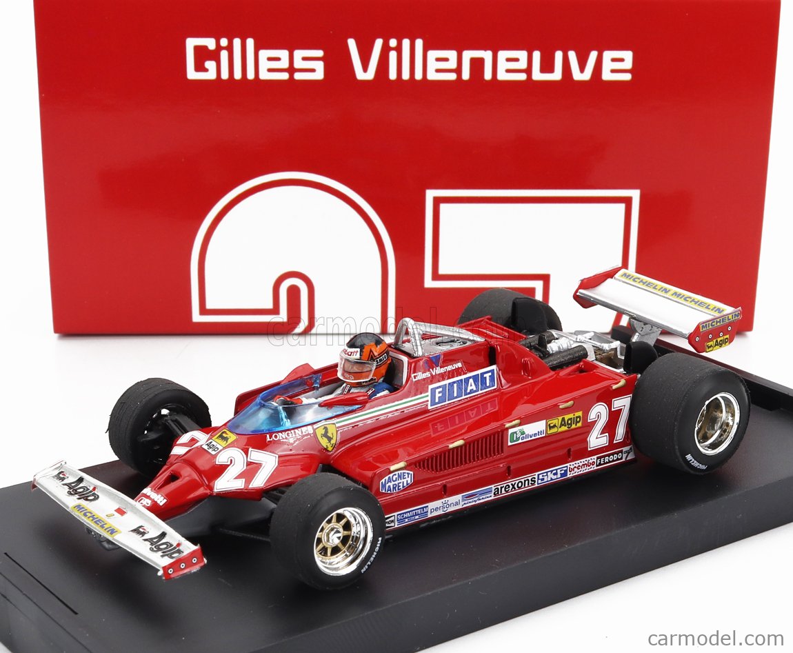 FERRARI - F1 126CK TURBO N 27 ITALY GP 1981 GILLES VILLENEUVE - WITH DRIVER  FIGURE