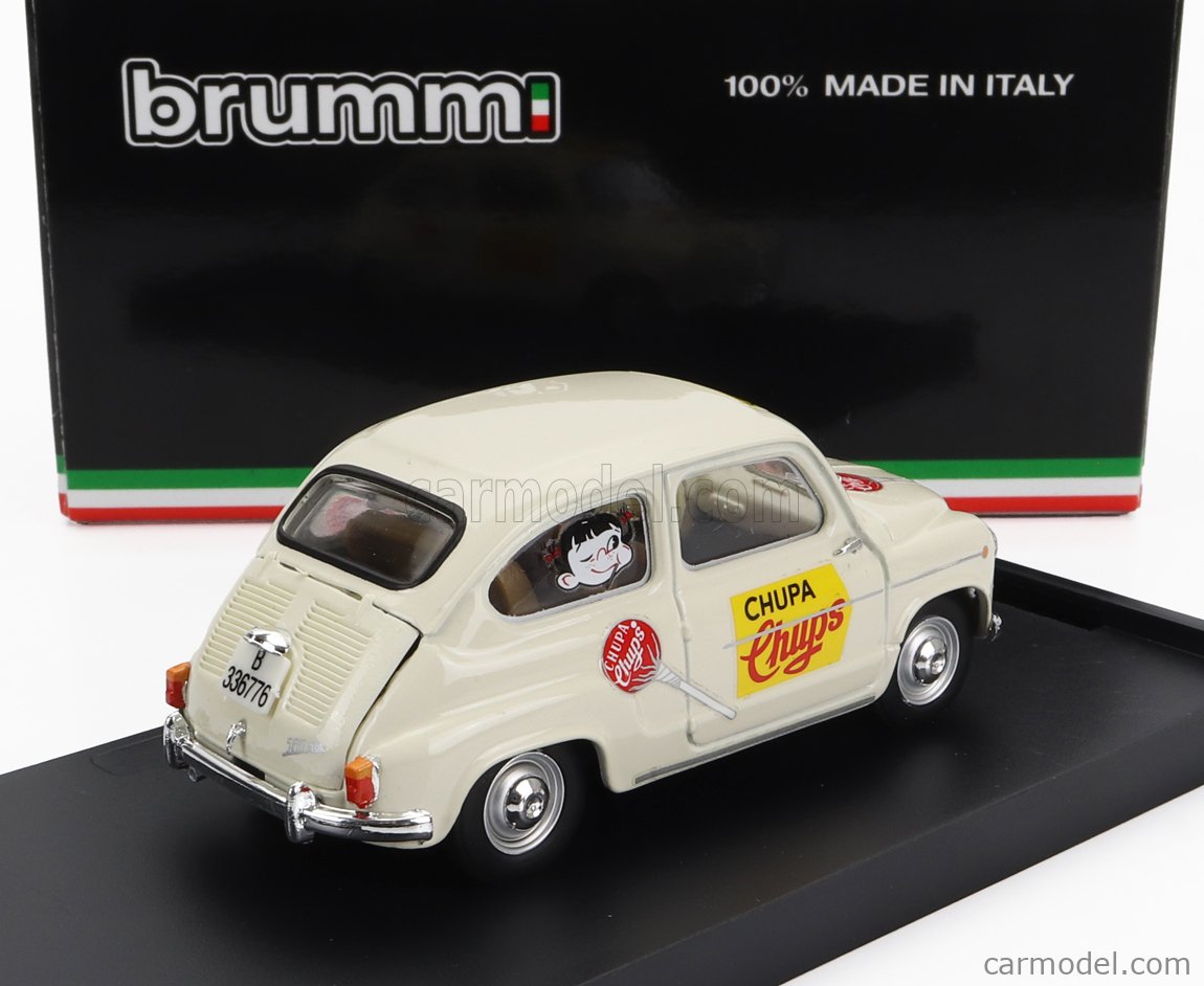 【500個限定】BRUMM製 1/43 FIAT　600D　1960　カタログ付 Diecast model cars Fiat 600 1/43 Brumm Pasta Buitoni 1955