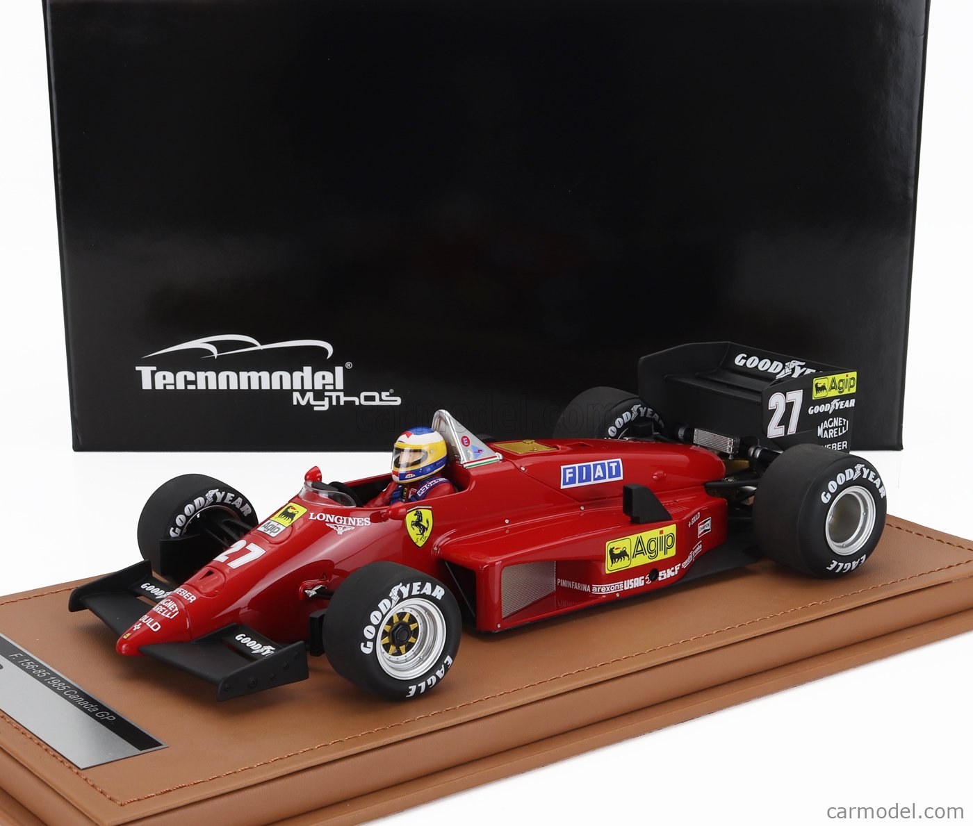Ferrari F1 156-85 #27 Michele Alboreto 1985 - Modèle 1:24 Edicola Avec Vitrine