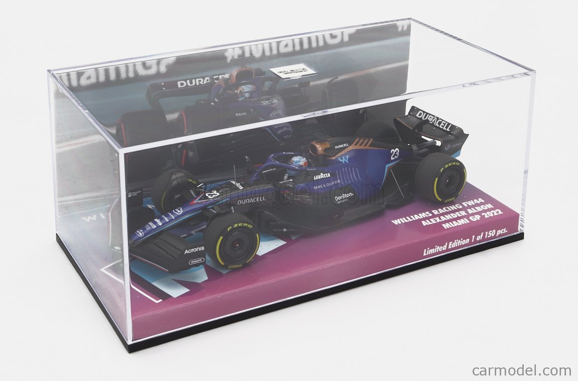 Minichamps 1/18 Williams Racing FW44 Alexander Albon Miami GP F1, Prévente