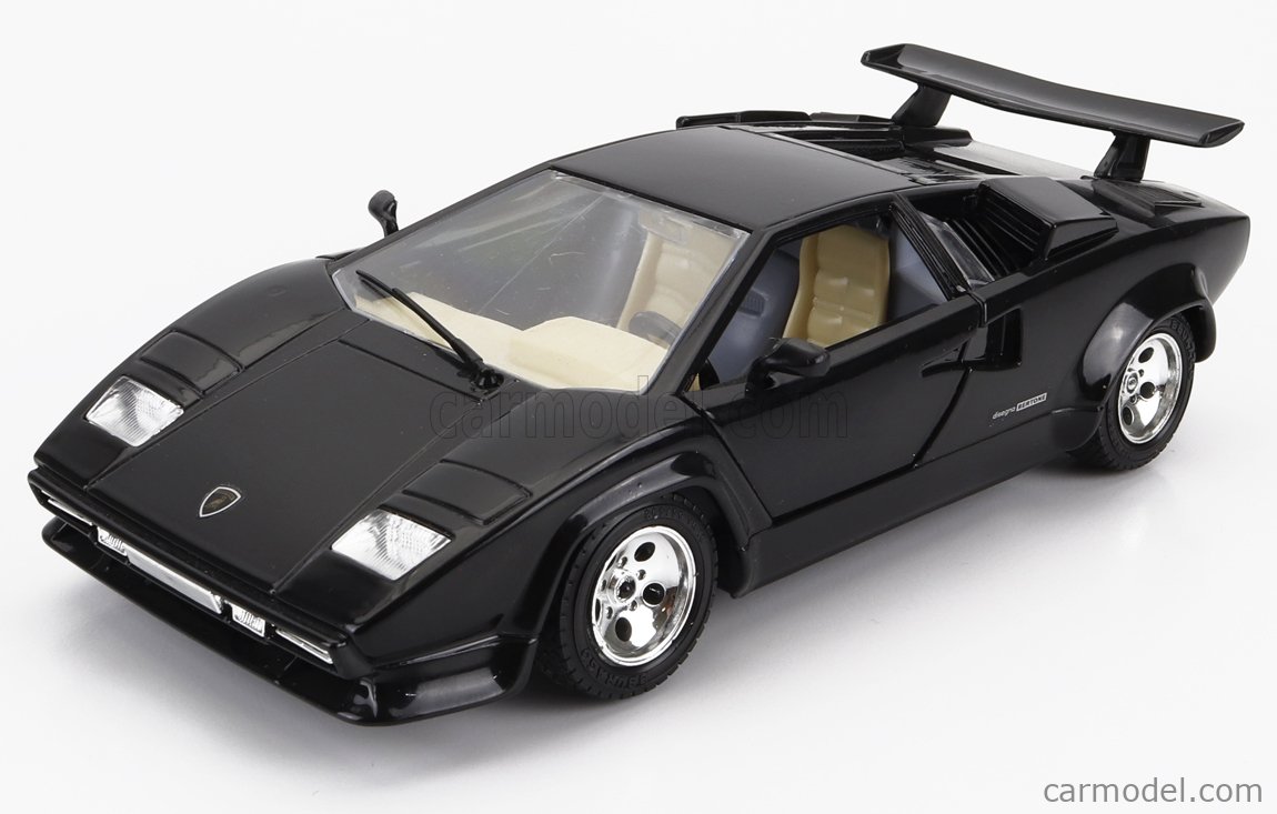 Lamborghini Countach 1988 Noire Burago 1/18 Métal Made In Italy - Occasion