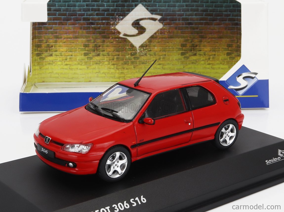 Miniature Starter 1/43 Peugeot 306 S16 3 Portes Jaune - Occasion Très Bon état