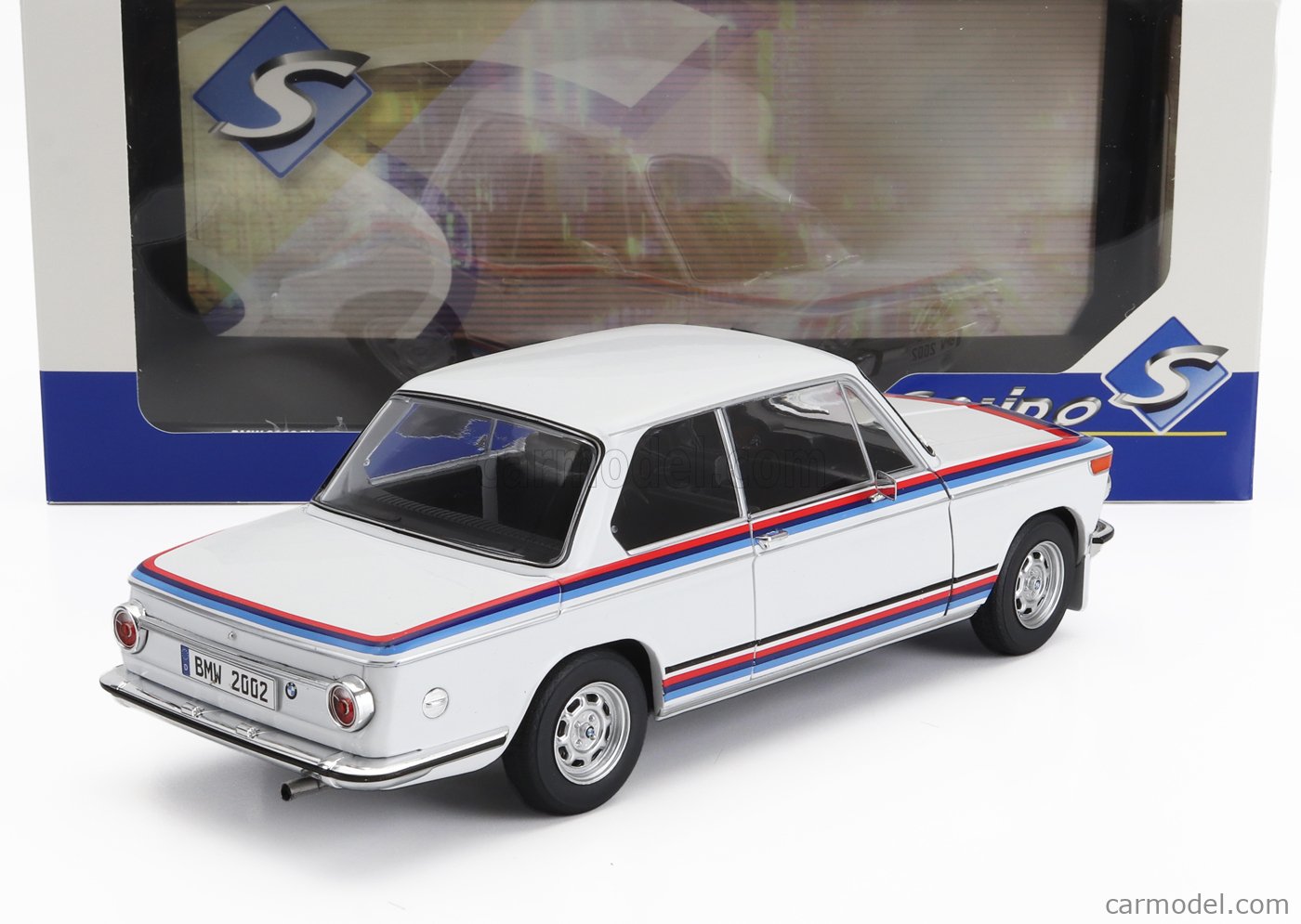 Miniature Minichamps 1/43 – BMW 2002 Turbo 1974 – Blanche – Boîte D'origine