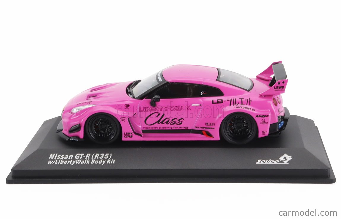 1:43 Nissan GTR (R35) LB☆WORKS -- Pink Metallic -- Ignition