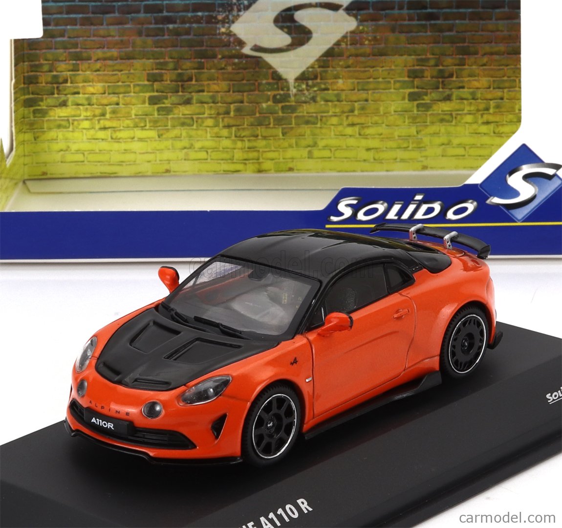 Maquette Solido 1/18 Alpine A110 Radicale 2025 - Édition Limitée Orange Team Aseptogyl - 4 Exemplaires