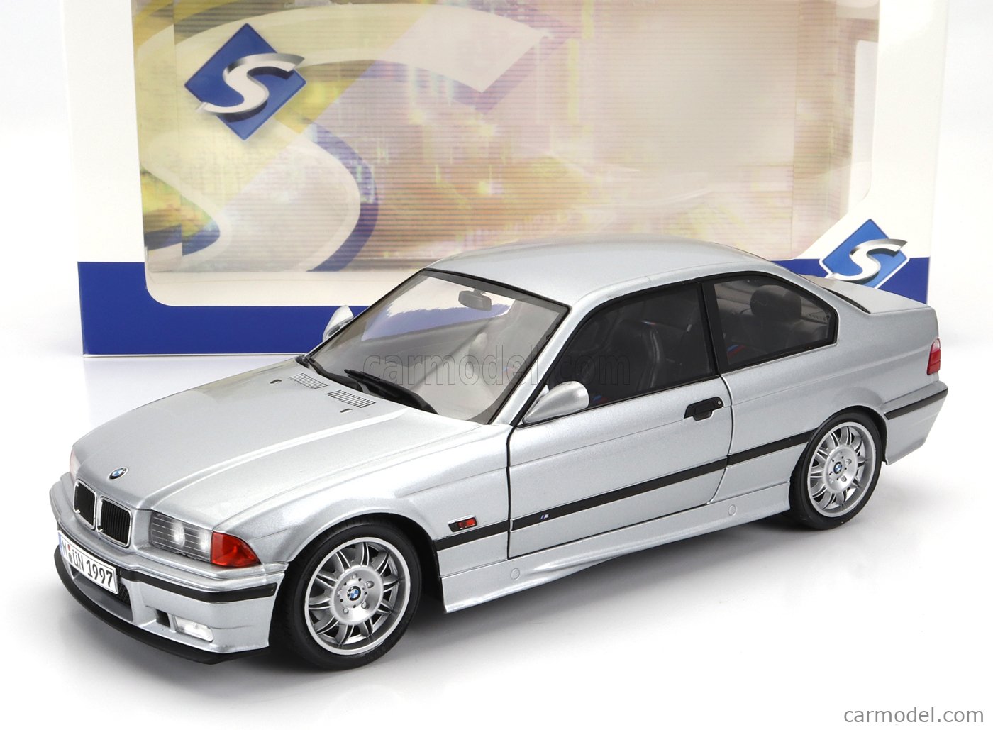 SOLIDO 1803913 Scale 1/18 | BMW 3-SERIES M3 (E36) COUPE 1990 SILVER