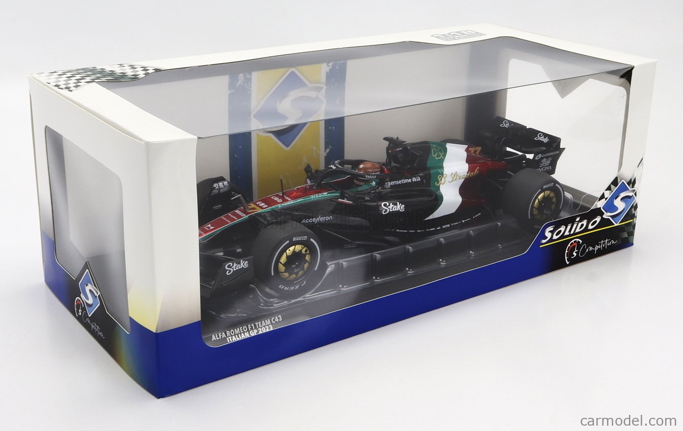 Fórmula 1 Alfa Romeo C43 Gp Monza 2023 Valtteri Bottas 1:18 Solido - 20 anos! Loja on-line de miniaturas colecionáveis