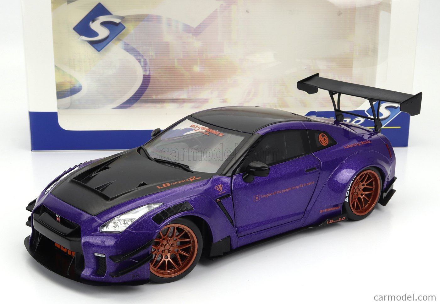 SOLIDO 1805812 Scale 1/18 | NISSAN GT-R (R35) LIBERTY WALK BODY KIT 2.0 ...