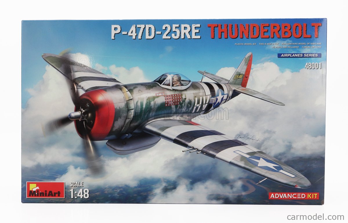 MINIART 48001 Scale 1/48 | DRAGON WINGS P-47D-30 THUNDERBOLT AIRPLANE ...