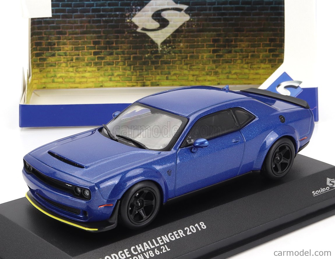 ソリド 1/43 ダッジ チャレンジャー SRT デーモン 2018 ブルー