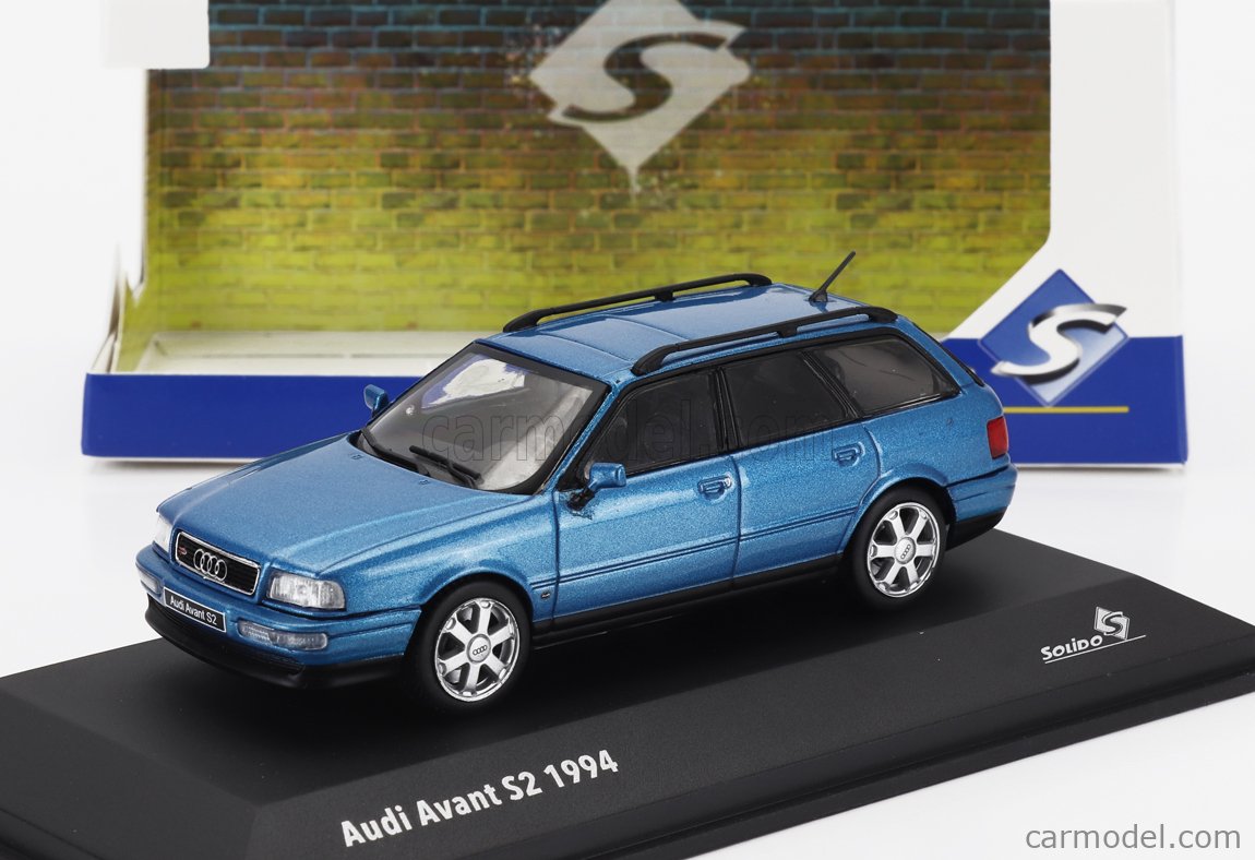 Modèle Réduit Solido Audi Avant S2 1994 Bleu - Échelle 1/43 - Neuf Jamais Ouvert