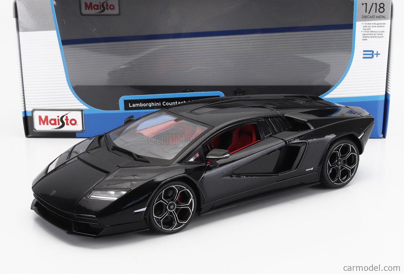 MAISTO 31459BK Scale 1 18 LAMBORGHINI COUNTACH LPi 800 4 2021 BLACK