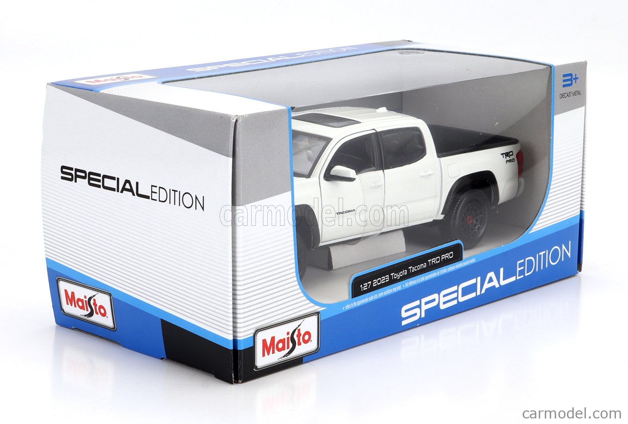 Maquette De Voiture Maisto 1:27 - Toyota Tacoma Pick-Up 2021 Blanc - Réf. MI32910WH - Neuf