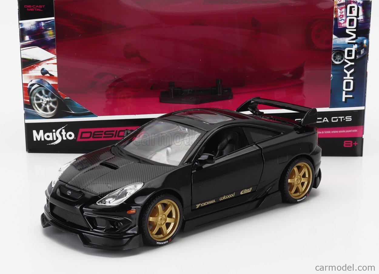 MAISTO 32544BK Scale 1/24 | TOYOTA CELICA GT-S CUSTOM 2001 BLACK
