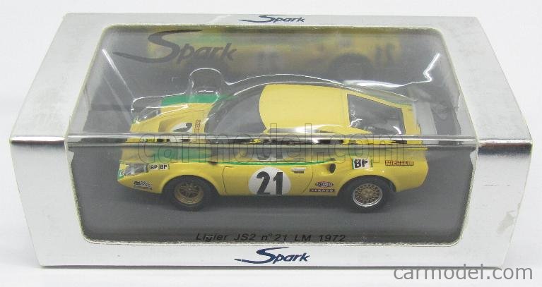 SPARK LM S0543 Ligier JS2 #21 24h Le Mans 1972 Guy Ligier- J F Piot 1/43
