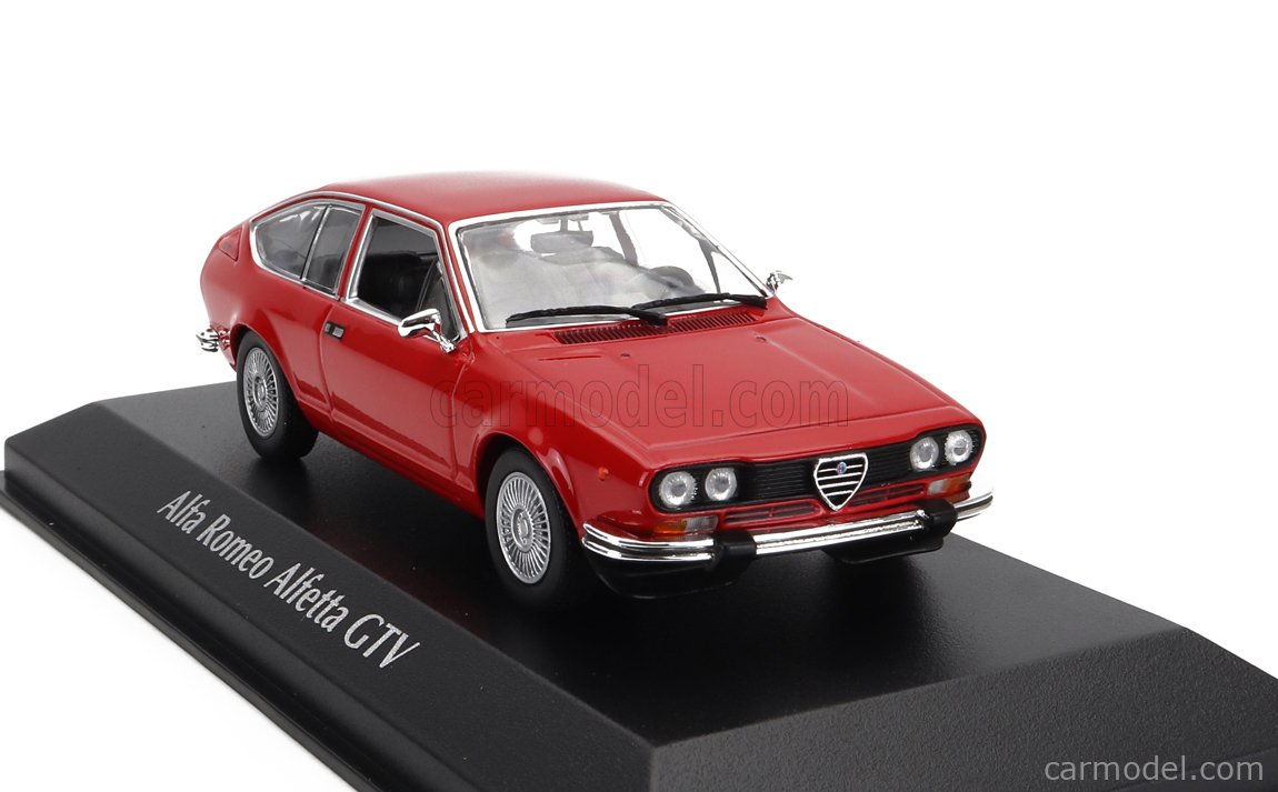 Modèle Alfa Romeo Alfetta GTV 1976 Rouge 1:43 Minichamps - Édition Limitée Neuve