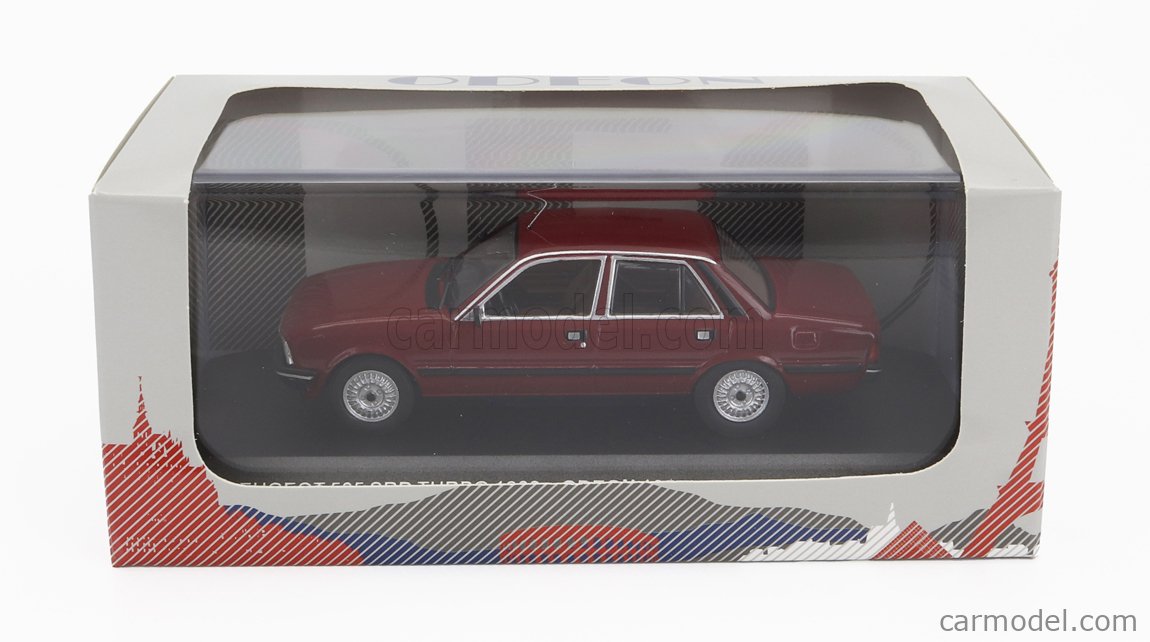Modèle Réduit Peugeot 505 SRD Turbo 1983 Bordeaux – Échelle 1/43 Par Odeon