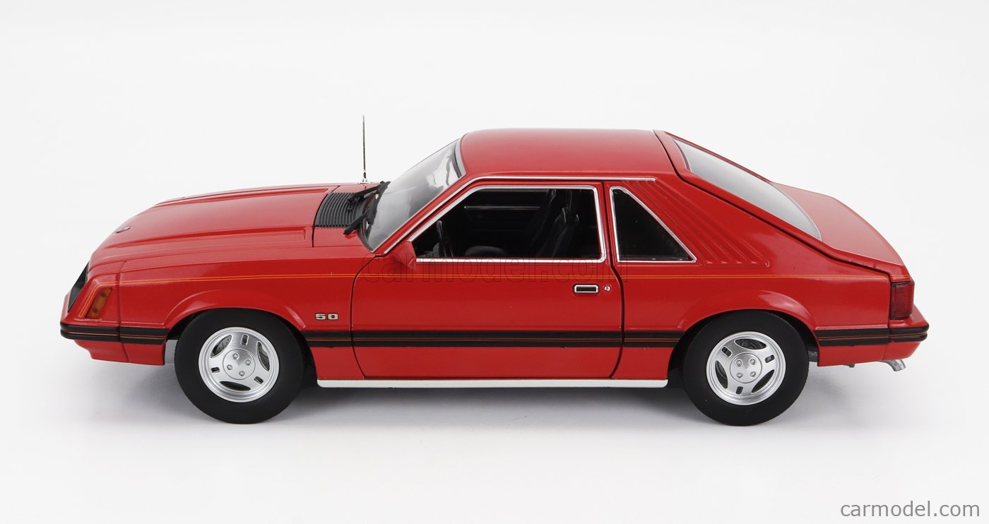 1979 Ford Mustang Ghia - Medium Red with Black Stripe