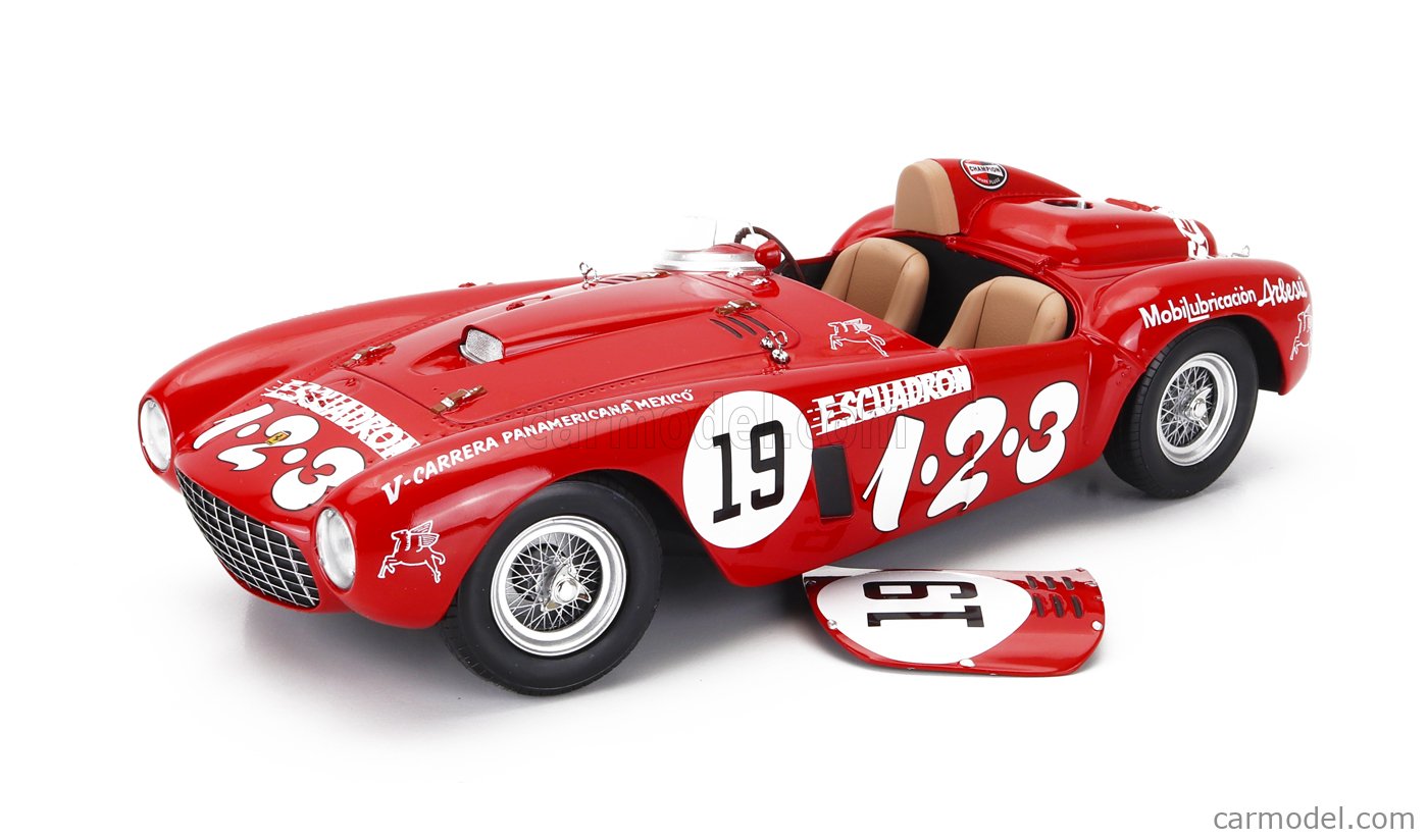 FERRARI - 375 PLUS 5.0L V12 SPIDER ESCUADRON 1.2.3 N 19 WINNER V CARRERA  PANAMERICANA 1954 UMBERTO MAGLIOLI