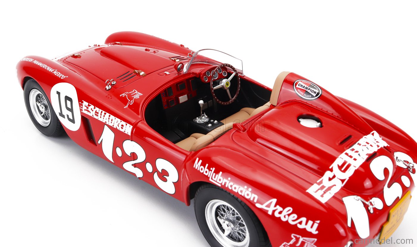 FERRARI - 375 PLUS 5.0L V12 SPIDER ESCUADRON 1.2.3 N 19 WINNER V CARRERA  PANAMERICANA 1954 UMBERTO MAGLIOLI