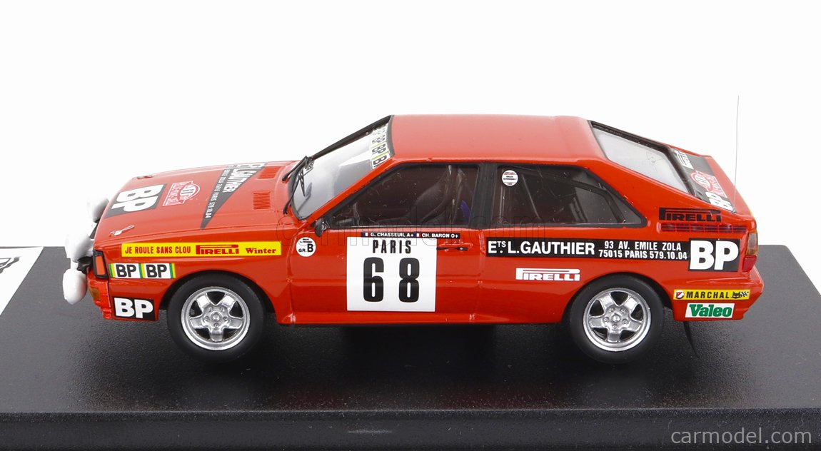 Audi Coupé Quattro - Rallye Automobile Monte-Carlo 1987 - Bos - Leuvrey - Trofeu