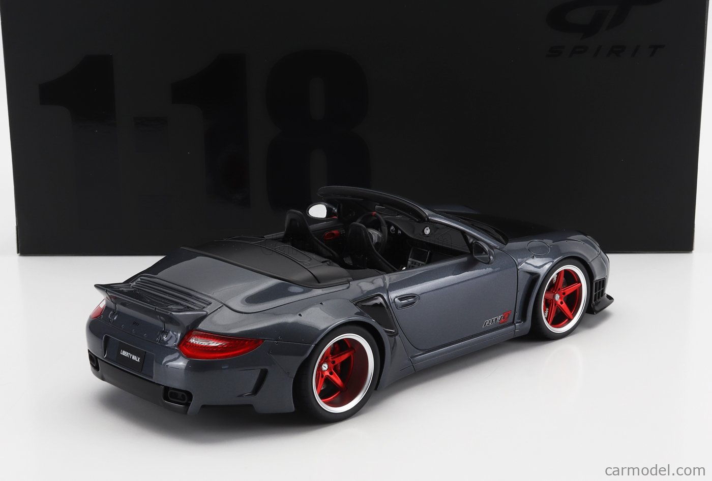 Maquette Porsche 997 Convertible LB Works GT463 1/18 - GT Spirit - Édition Limitée - Résine - Neuf