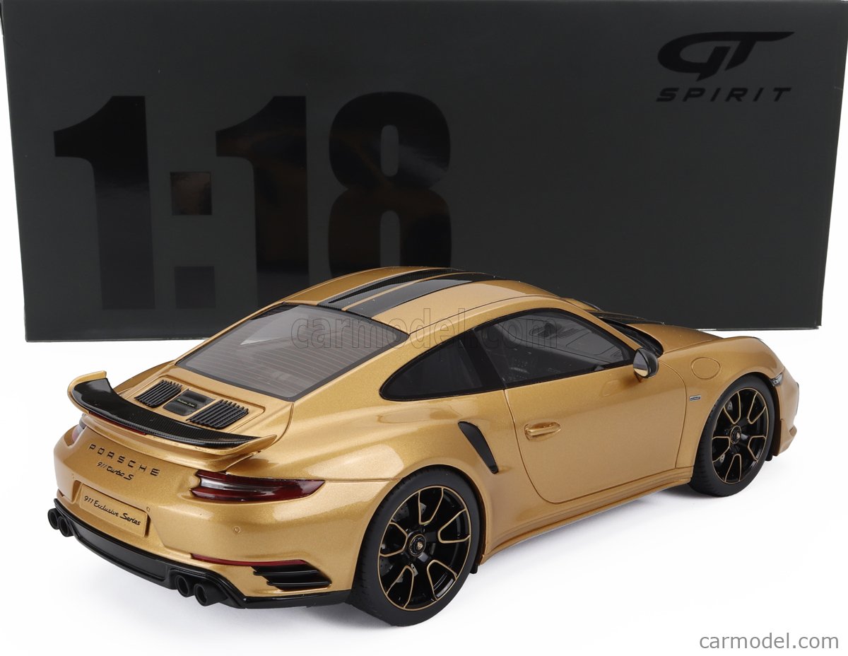 GT SPIRIT Porsche 911 Carrera ゴールド 1/18 1/18 Porsche 911 (993) Turbo S 2018 Gold Resin Model Car By