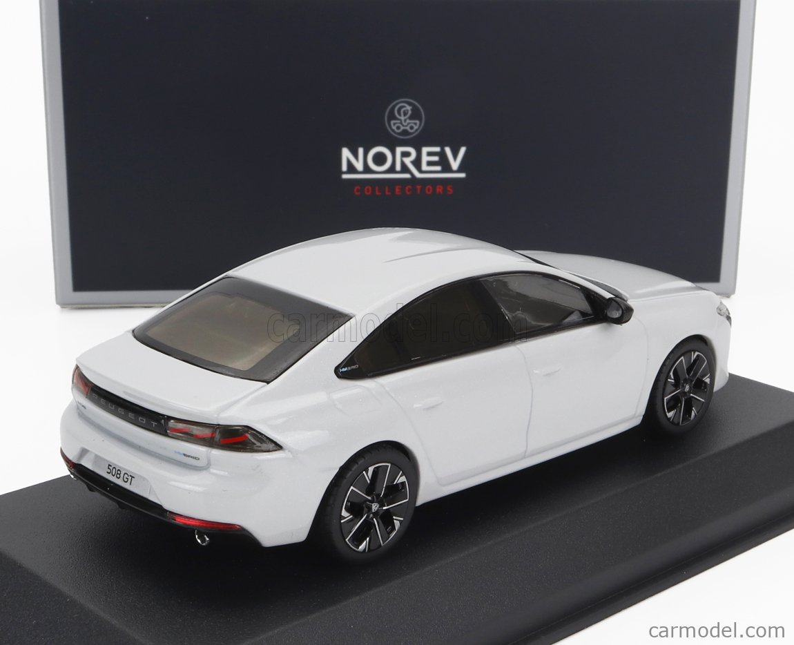 Peugeot 508 GT Hybrid 2023 Okenite White NOREV 1/43 Réf 475832 - La Boutique D'ALAIN