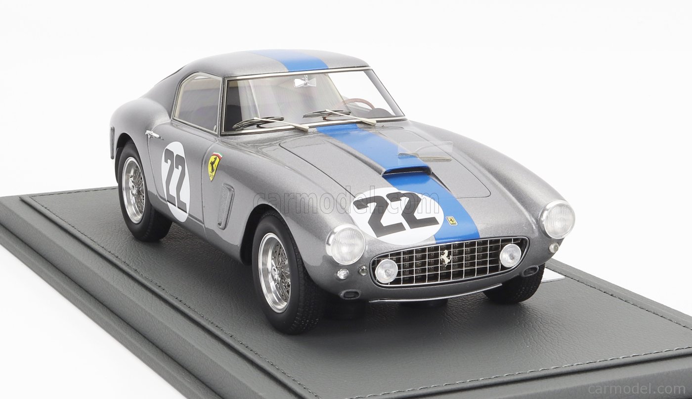 FERRARI 250gt Swb 30.l V12 Team F.tavano №16 24h Le Mans  1960  Fernand Tavano   Pierre Dumay Loustel   Con Vetrina   With Showcase Blue