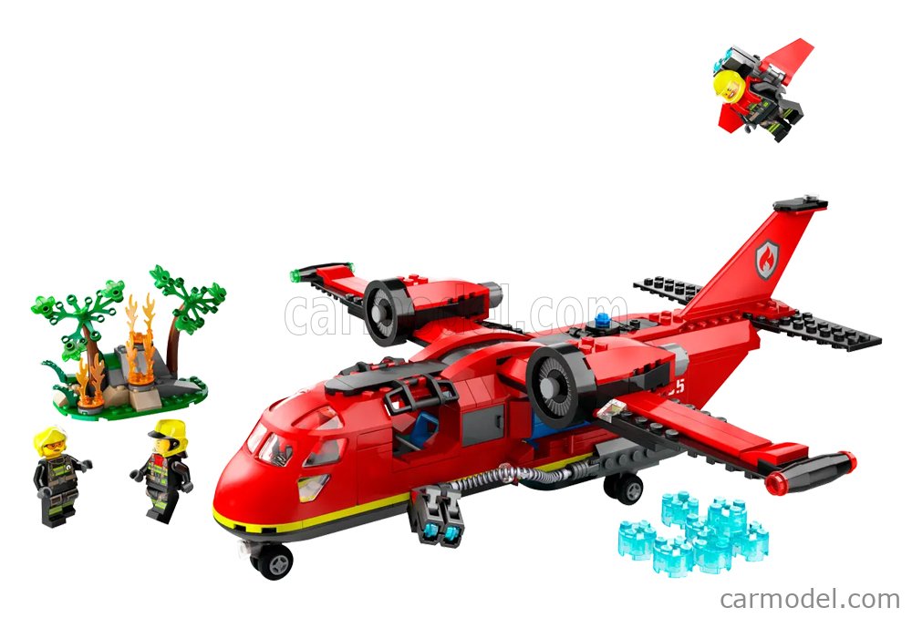 AIRPLANE - LEGO CITY - FIRE RESCUE PLANE - AEREO ANTINCENDIO - 478 PEZZI -  478 PIECES