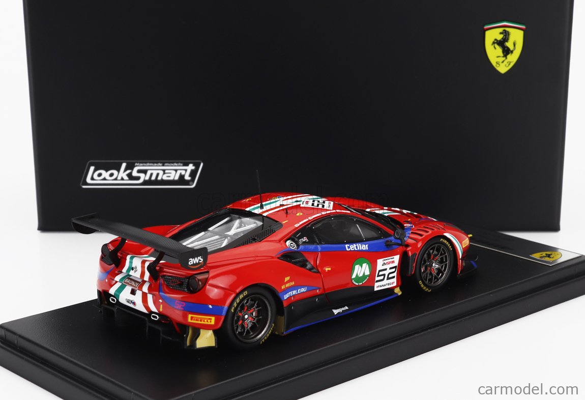 ミニカー 1/43 LookSmart Ferrari 488 GT3 LSRC07 1:43 LookSmart Ferrari 488 GT3 Evo #27 Hub Auto 24h Spa 2020