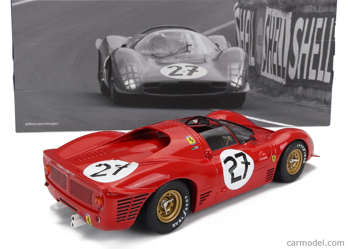 FERRARI - 330 P3 4.0L V12 SPIDER TEAM N.A.R.T. NORTH AMERICAN RACING N 27  24h LE MANS 1966 PEDRO RODRIGUEZ - RICHIE GINTHER