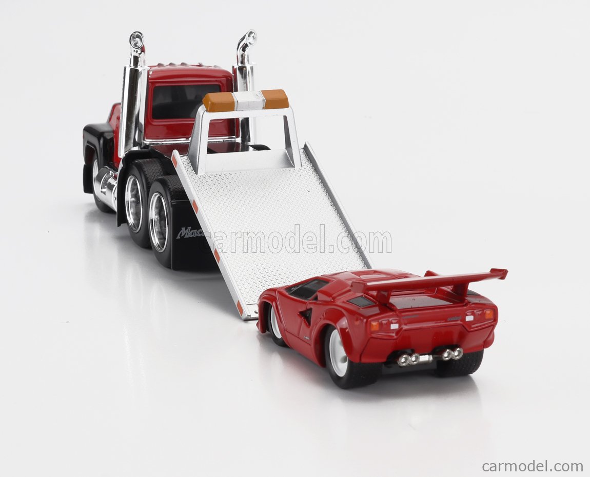 MAISTO 11532-09 Scale 1/64 | MACK R685ST FLATBED TRUCK CAR TRANSPORTER ...