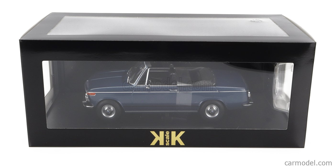Voiture Miniature KK-Scale BMW 2002 1-Series 1971 échelle 1:12 Bleue - Neuve