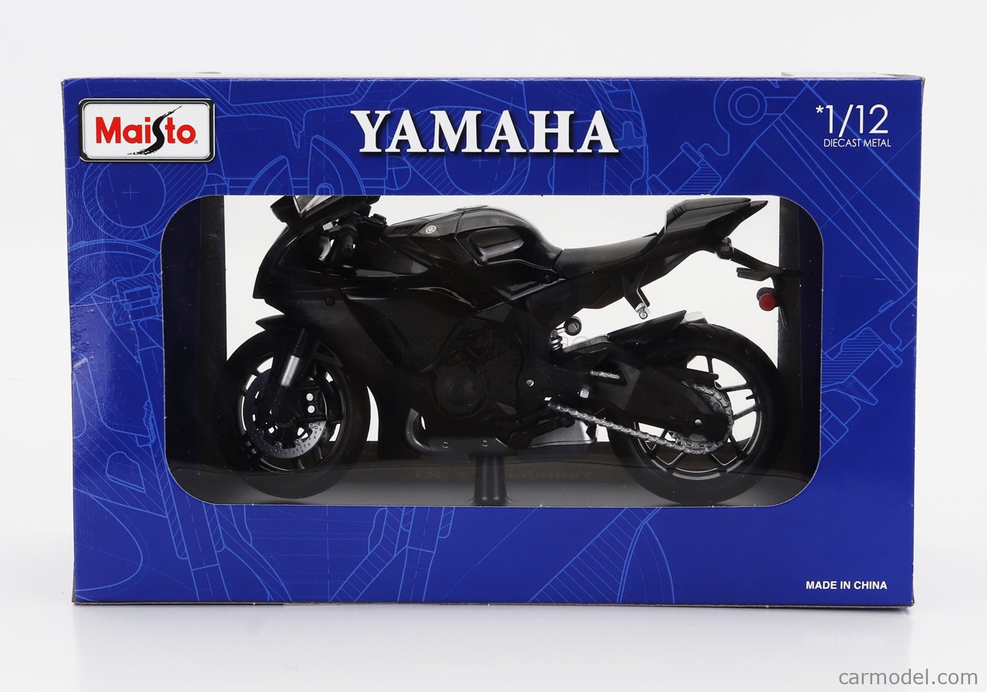 Maisto Yamaha YZF-R1 2021 - Modellino In Metalloo Pressofuso Scala 1:12, Con Cavalletto, Collezione - Foto 6