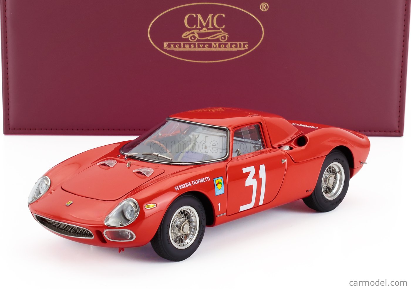 FERRARI　250LEMANS 1/18スケール Ferrari 250 GTO 1962 Le Mans model in 1:18 scale