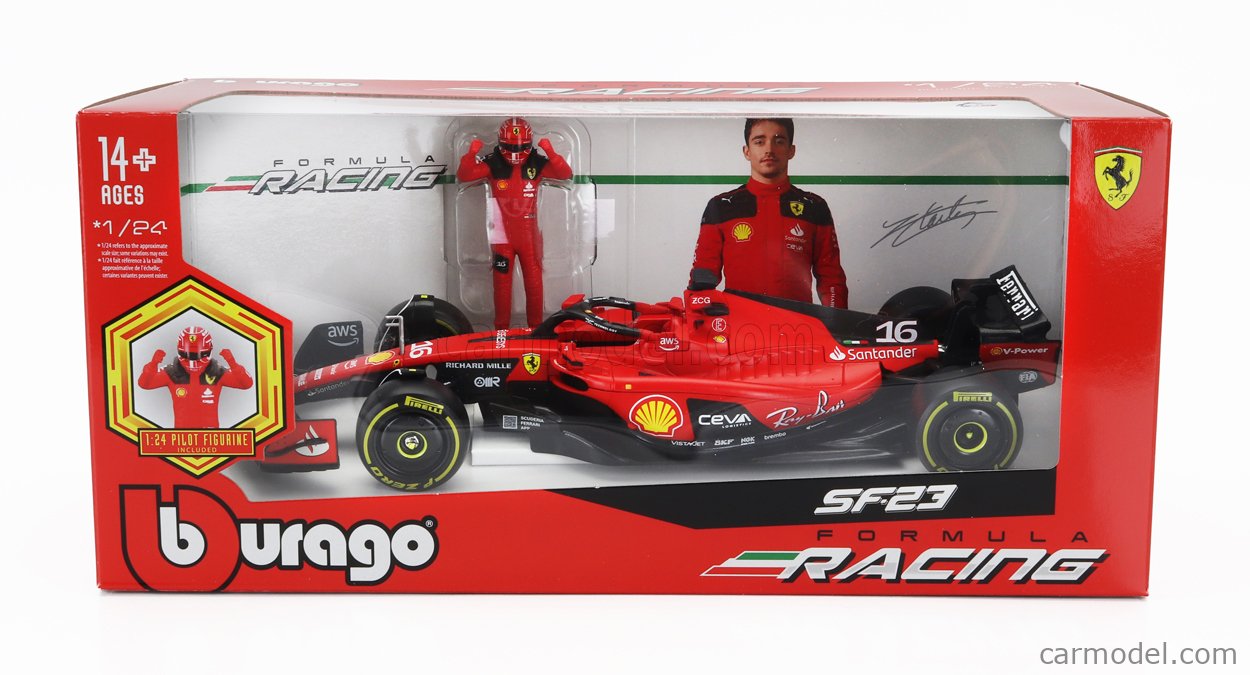 ミニカー 18/1 Burago SF-23 Charles Leclerc BBurago Burago Ferrari SF-23 #16 Charles Leclerc 2023 1/18