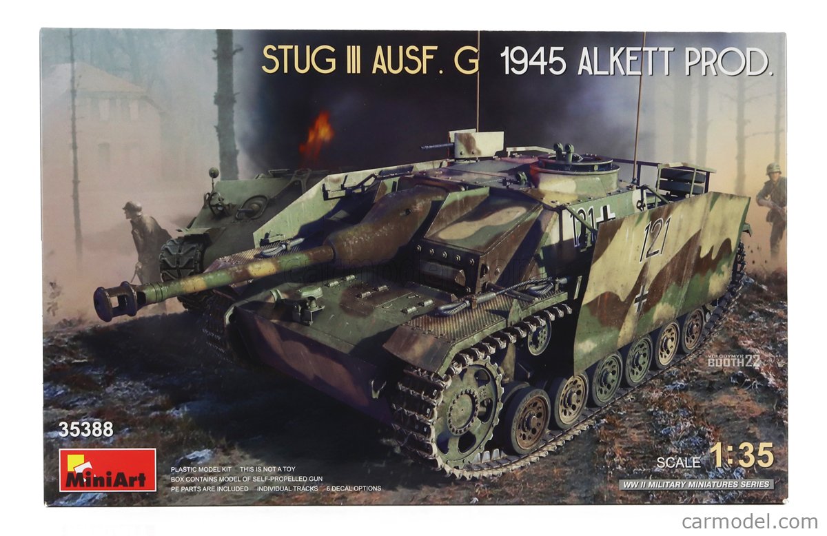 MINIART 35388 Scale 1/35 | TANK STUG III AUSF. G MILITARY 1943