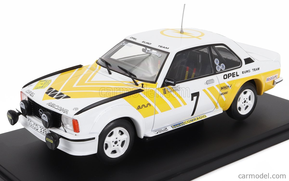 Miniature Hachette 1/24 - Opel Ascona 400 N°7 - Rallye Suède 1980 - Anders Kullang
