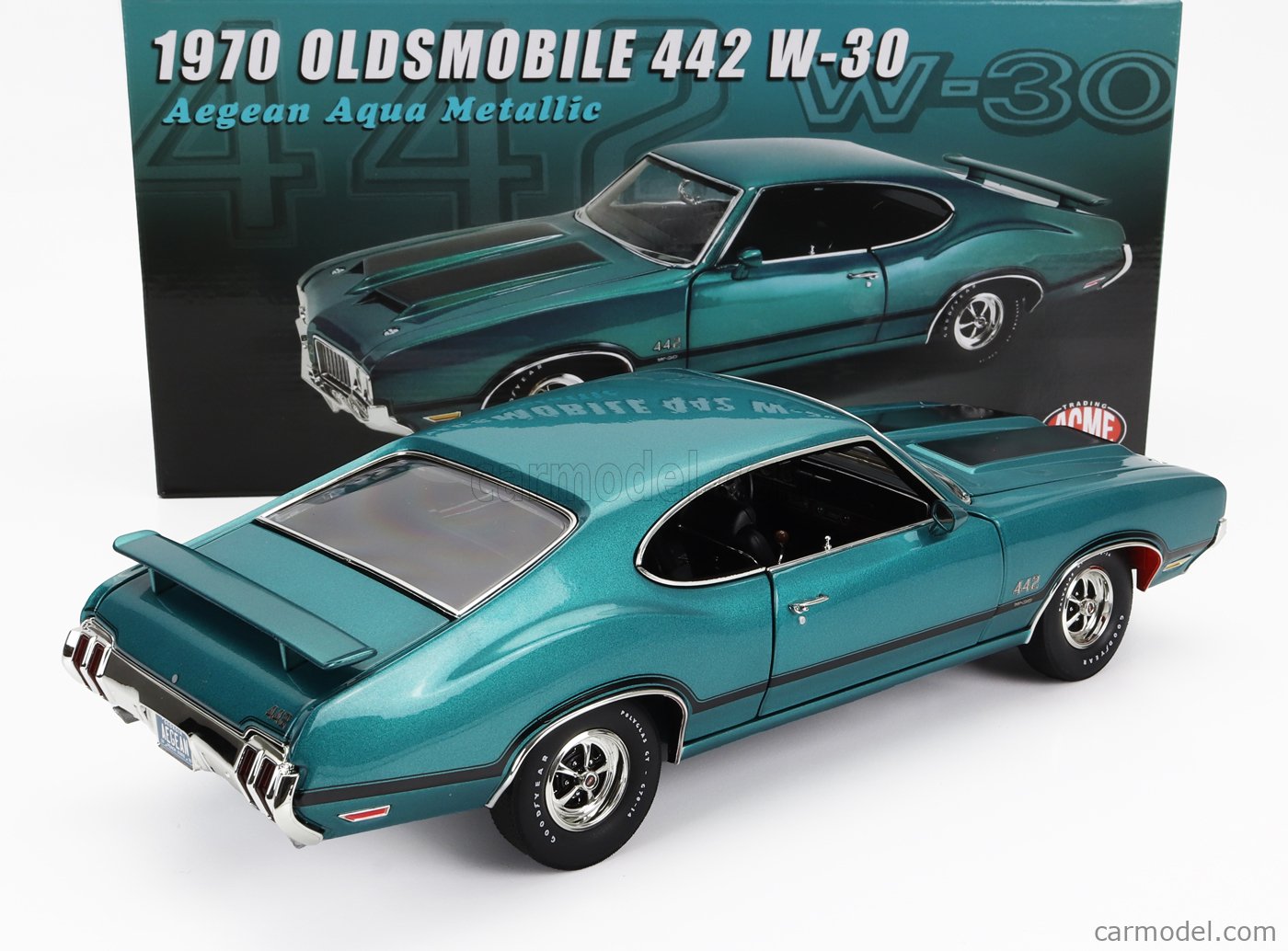 ACME-MODELS A1805627 Scale 1/18 | OLDSMOBILE 442 W-30 COUPE 1970 AEGEAN ...