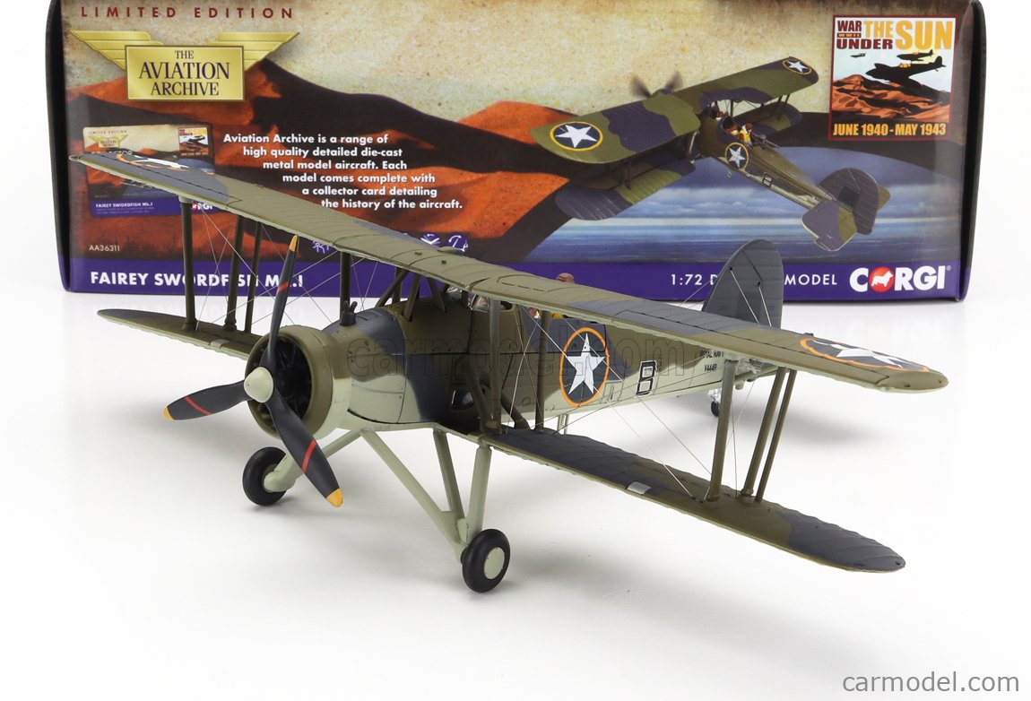 CORGI AA36311 Scale 1/72 | FAIREY SWORDFISH MKI MILITARY