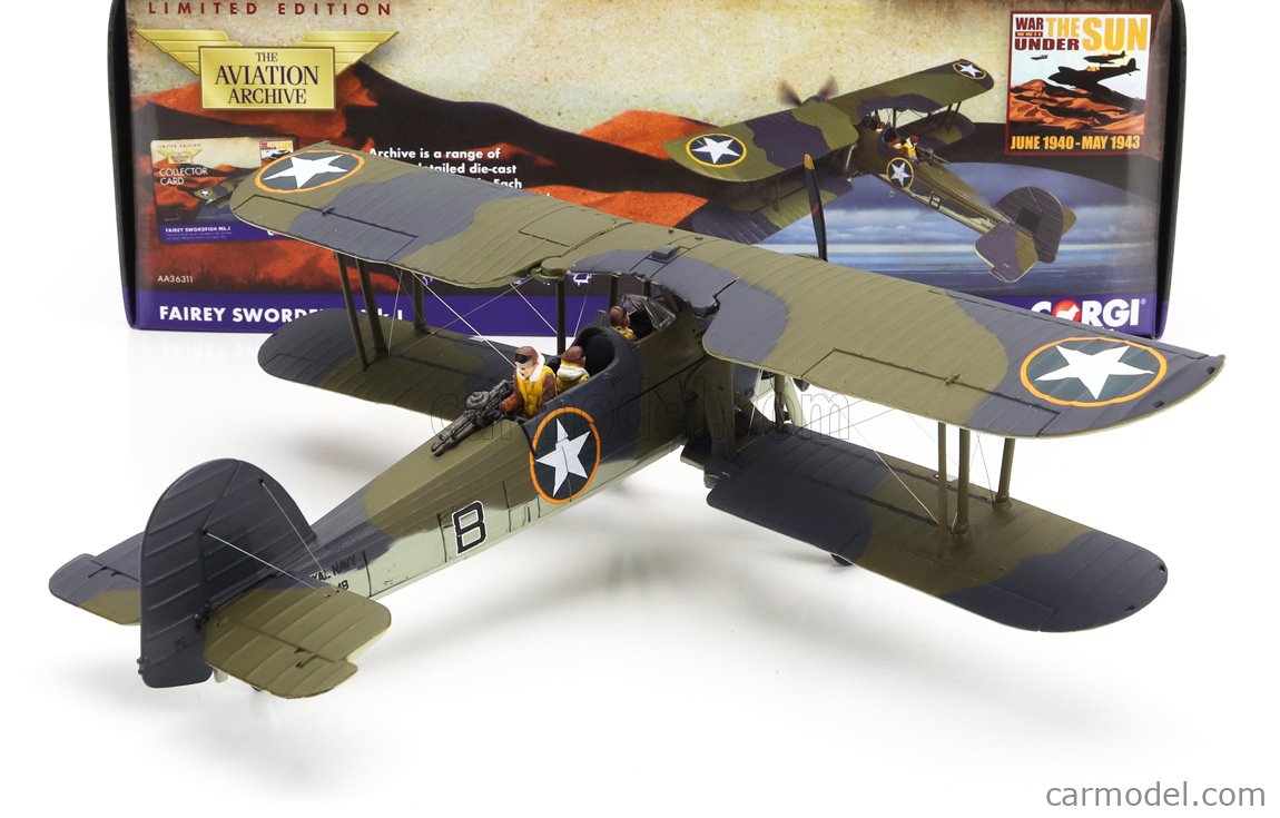 CORGI AA36311 Scale 1/72 | FAIREY SWORDFISH MKI MILITARY