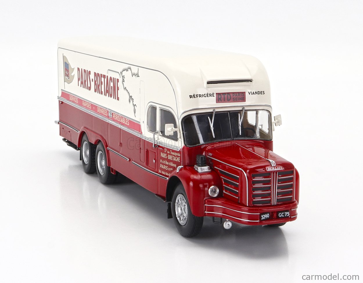Camion Berliet GBM 15 Paris-Bretagne - Modèle Réduit 1:43 Hachette Collection - Neuf