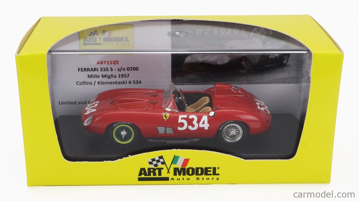 ART-MODEL ART157/2 Scale 1/43 | FERRARI 335S SPIDER TEAM SCUDERIA ...